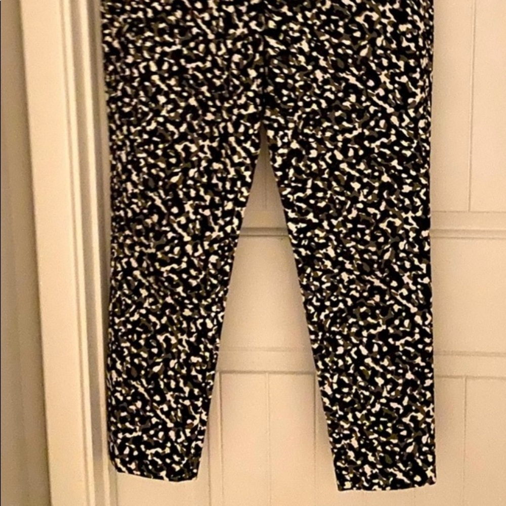 Michael Kors safari green camo ankle pants.